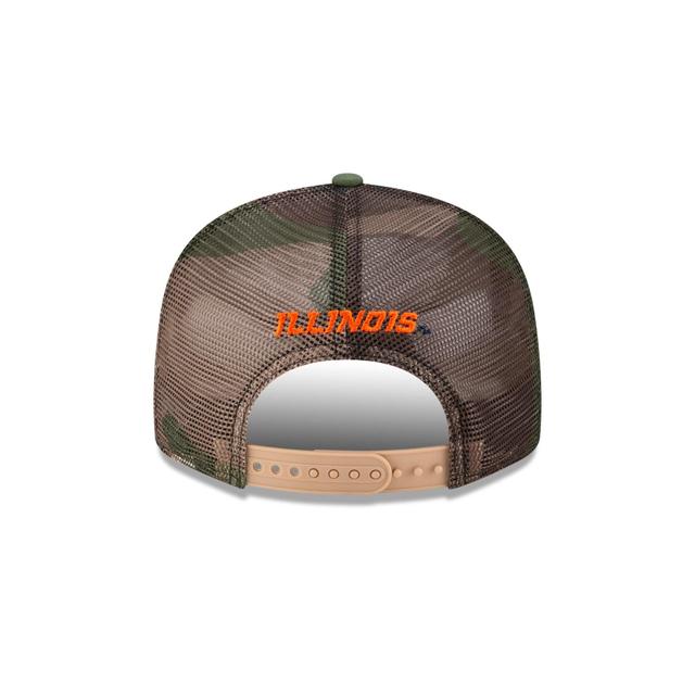 Illinois Fighting Illini Camo 9FIFTY Trucker Hat Male Product Image