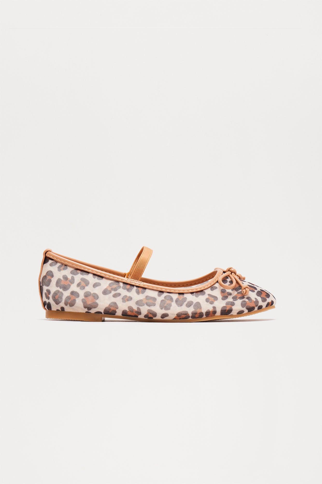 Farah Mesh Ballet Flats - Leopard Product Image