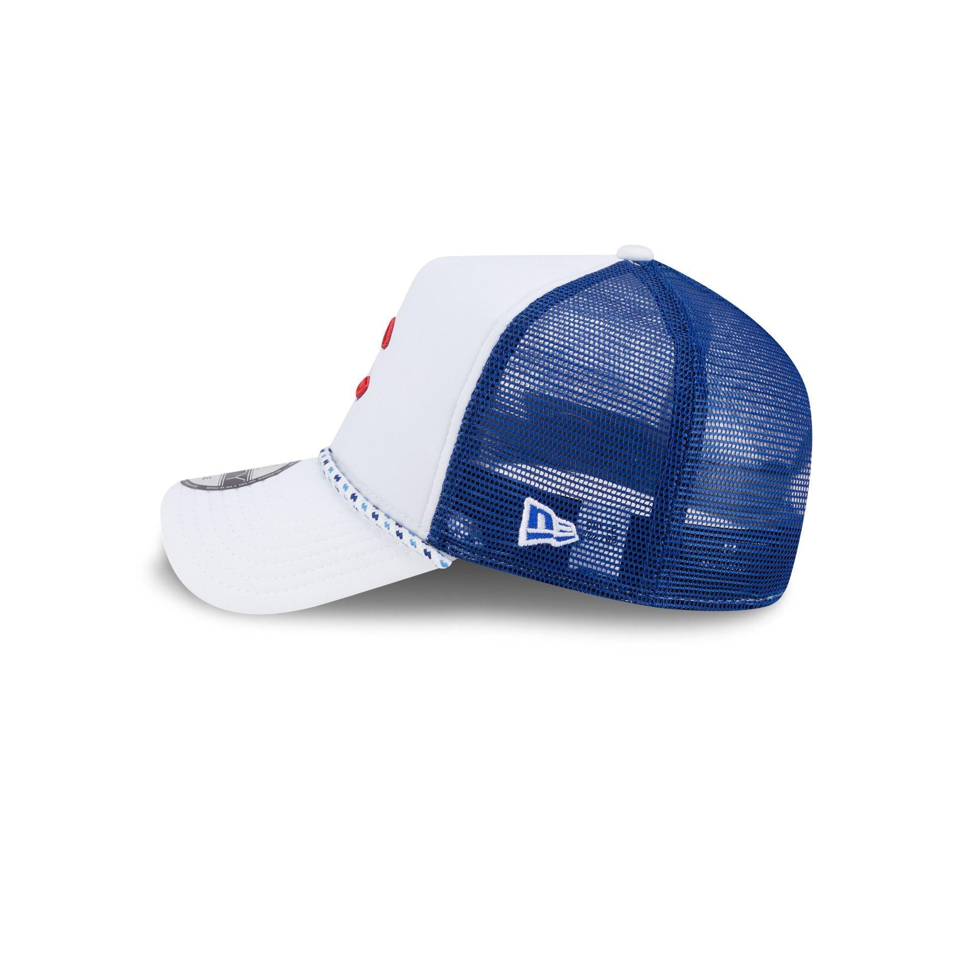 Chicago Cubs Court Sport 9FORTY A-Frame Trucker Hat Male Product Image