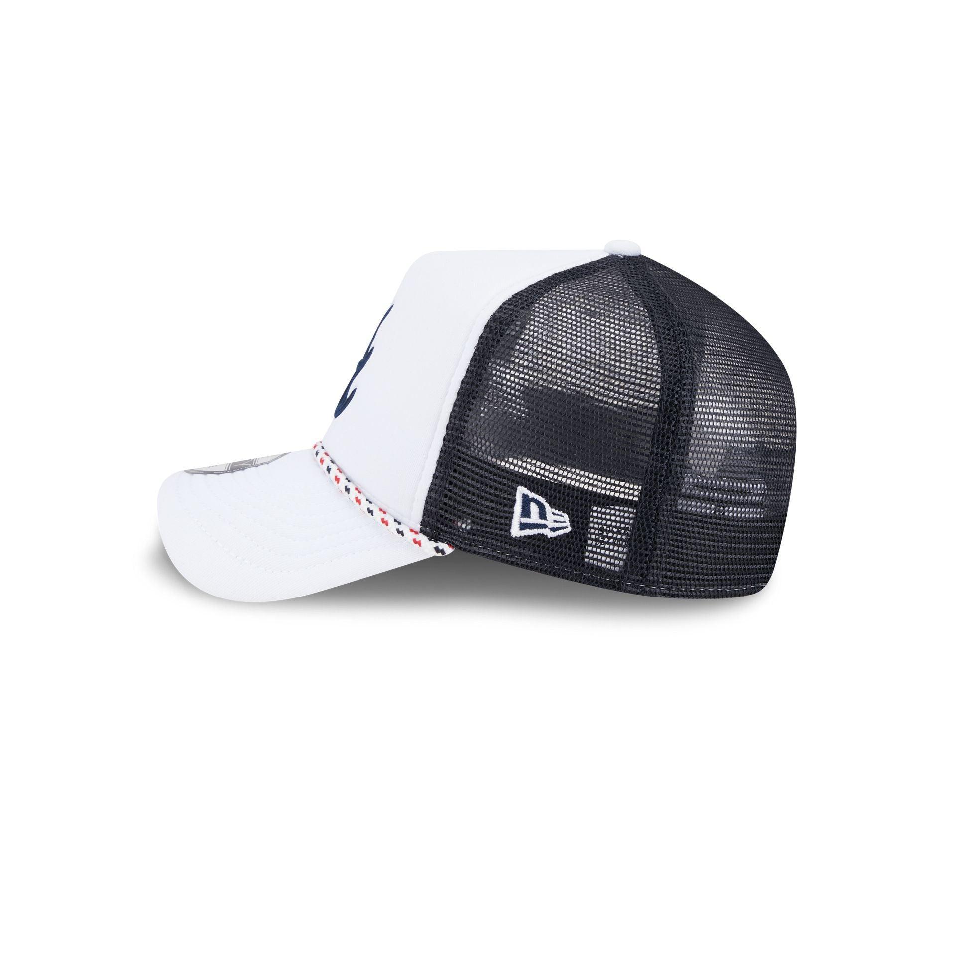 Boston Red Sox Court Sport 9FORTY A-Frame Trucker Hat Male Product Image