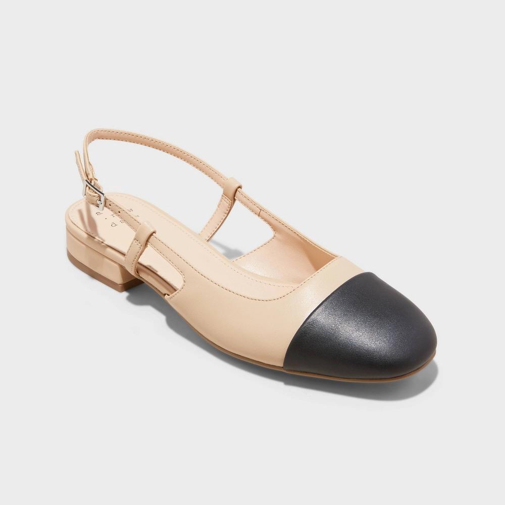 Womens Maxine Slingback Ballet Flats - A New Day Tan 6.5 Product Image