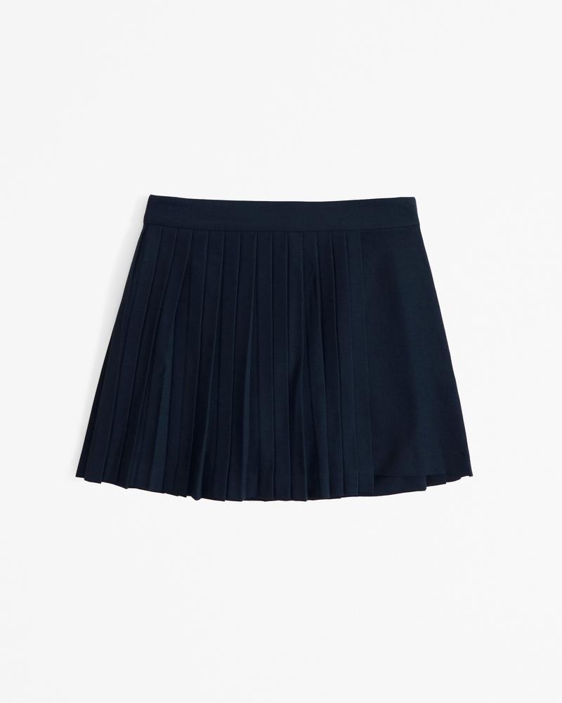 Pleated Wrap Mini Skort Product Image