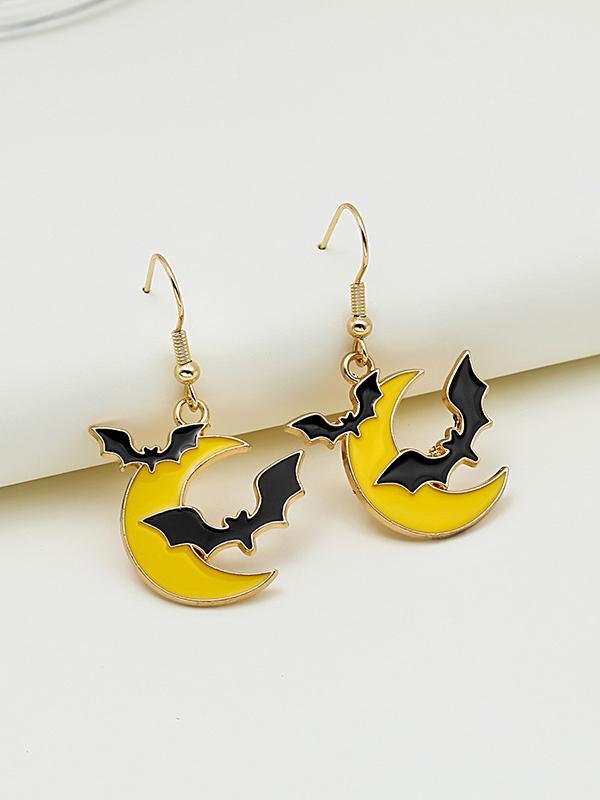 Geometric Halloween Drop Earrings