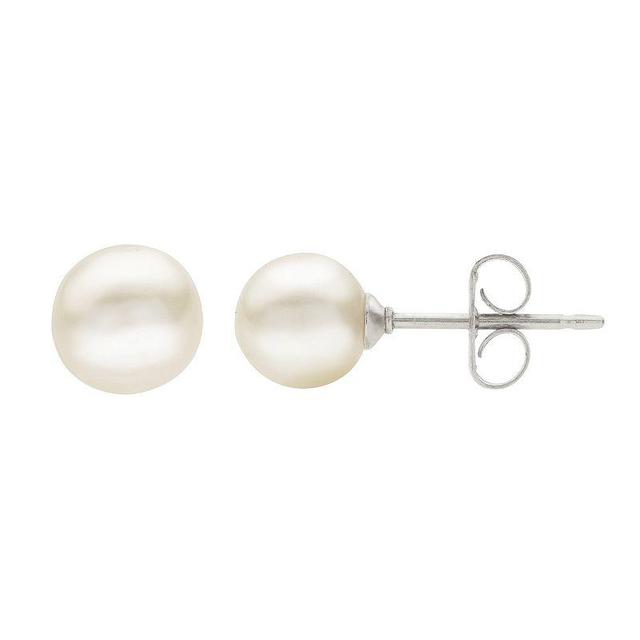 PearLustre by Imperial Freshwater Cultured Pearl Stud Earrings - 7 mm, Womens, White Product Image