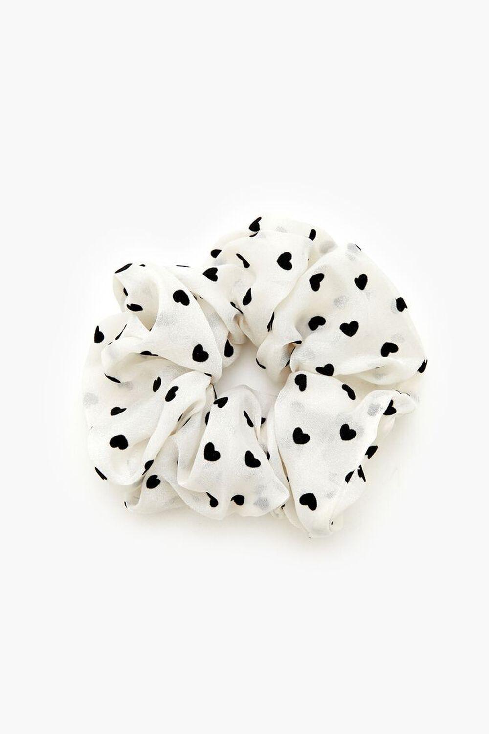 Ruched Heart Hair Scrunchie | Forever 21 Product Image