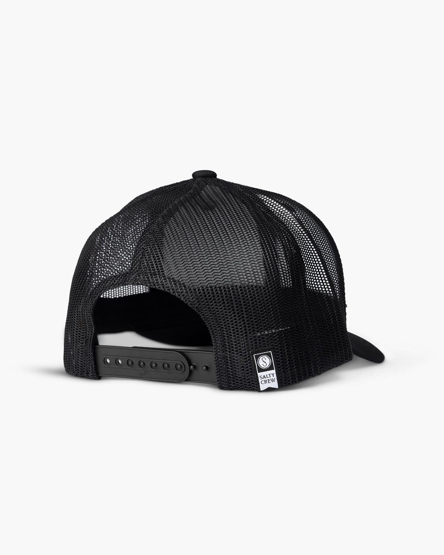 Outlined Black Retro Trucker Male Product Image