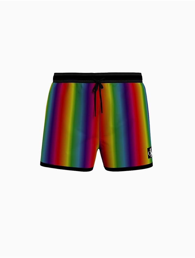 Calvin Klein Mens CK One Festival Medium Swim Shorts - Multi - M Product Image