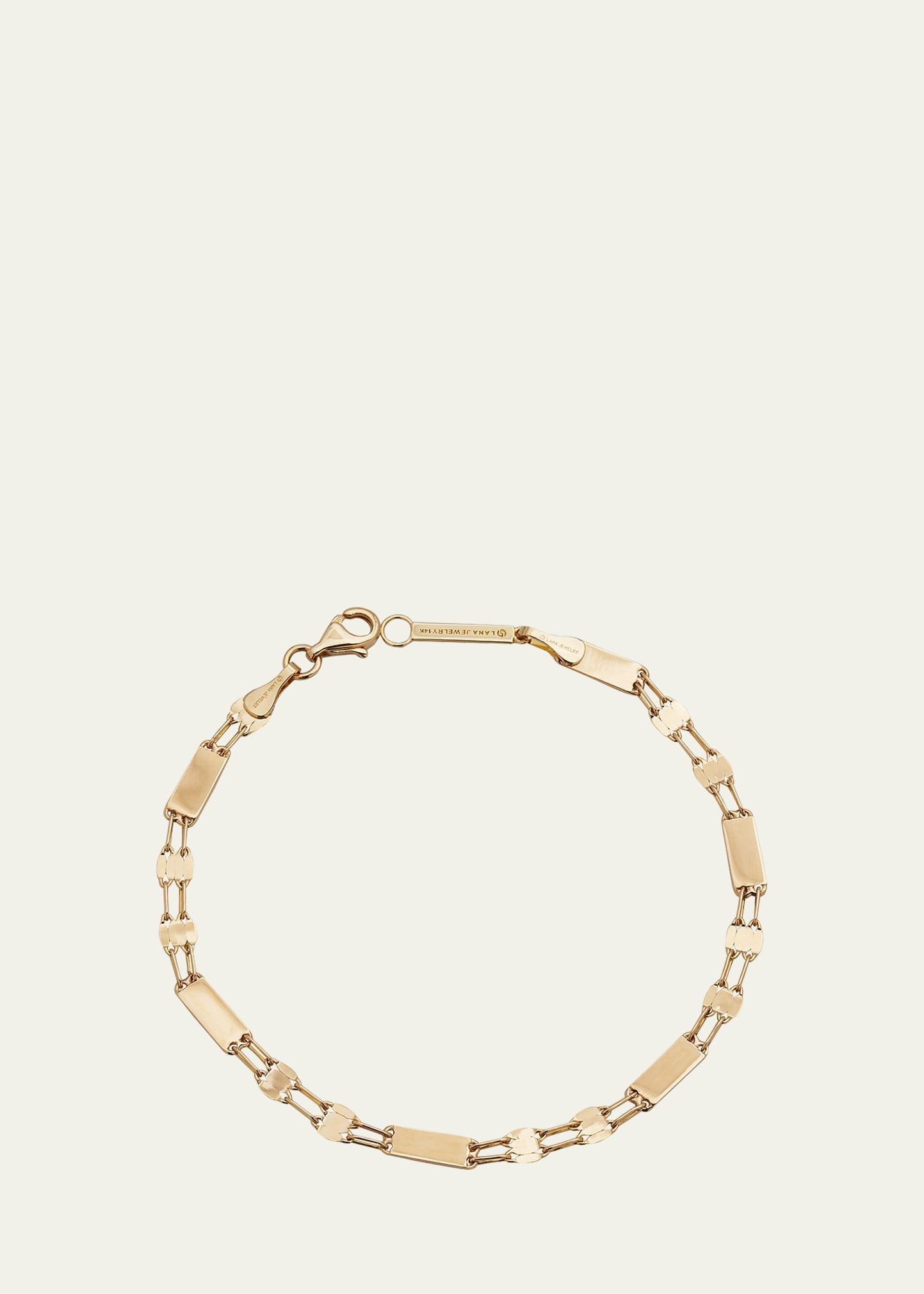 Womens ST BARTS 14K Yellow Gold Chain Bracelet Product Image