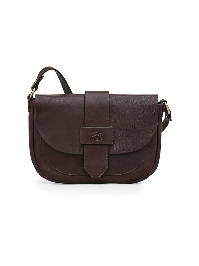 Womens Alloro Leather Crossbody Bag Product Image