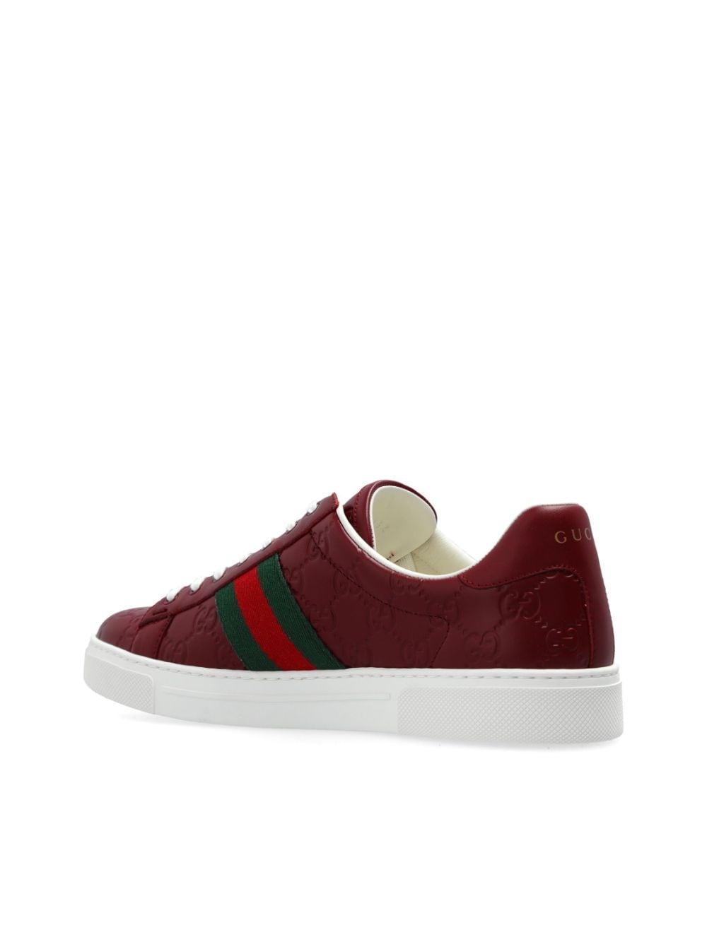 GUCCI "ace" Sneakers In Red Product Image