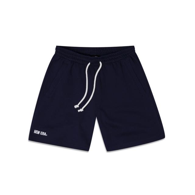 New Era Cap Essential Navy Fleece Shorts Male Product Image