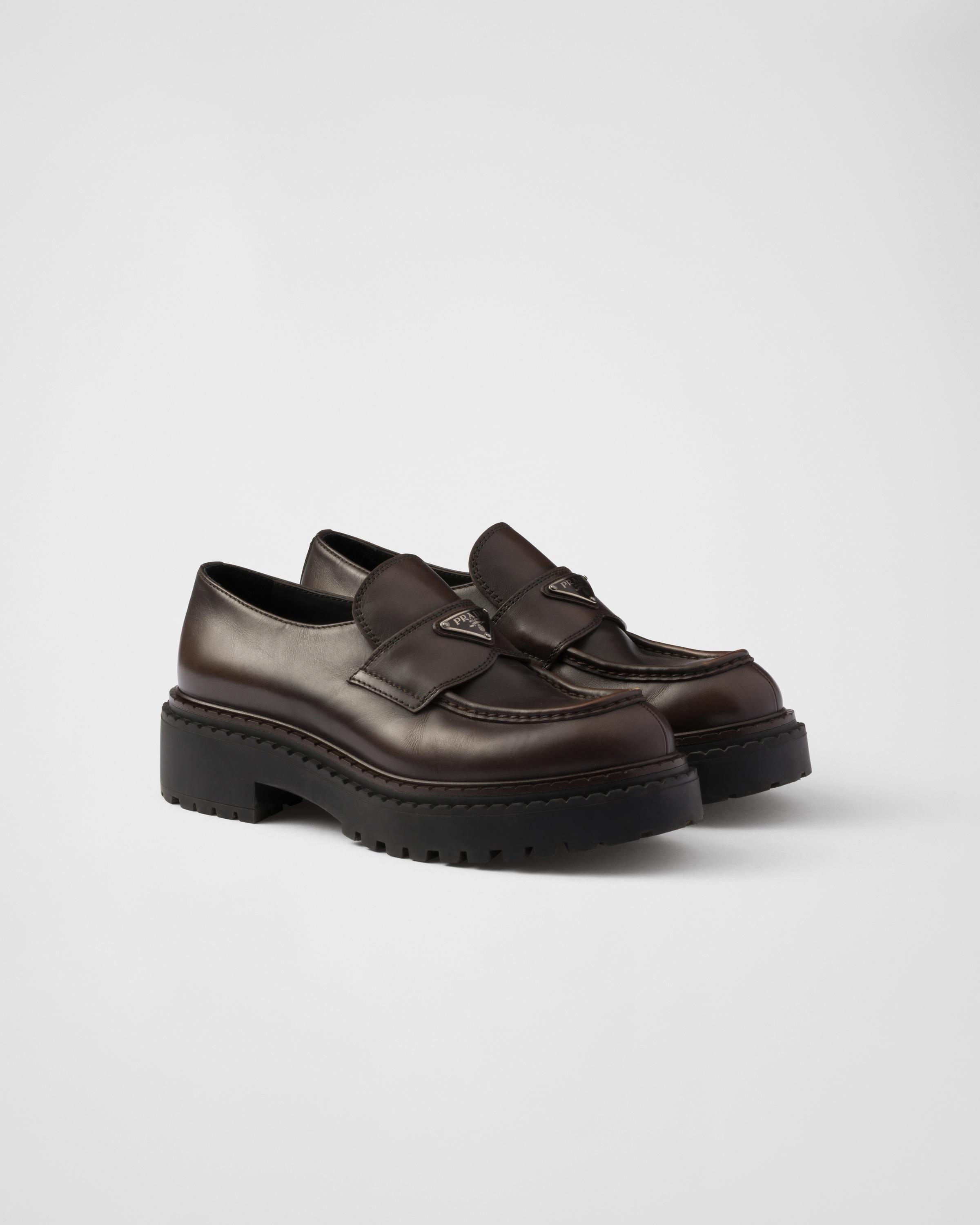 Double Chocolate leather loafers product image