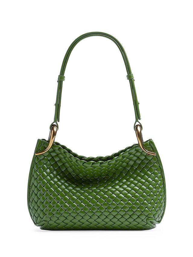 Bottega Veneta Small Clicker Intrecciato Leather Shoulder Bag Product Image