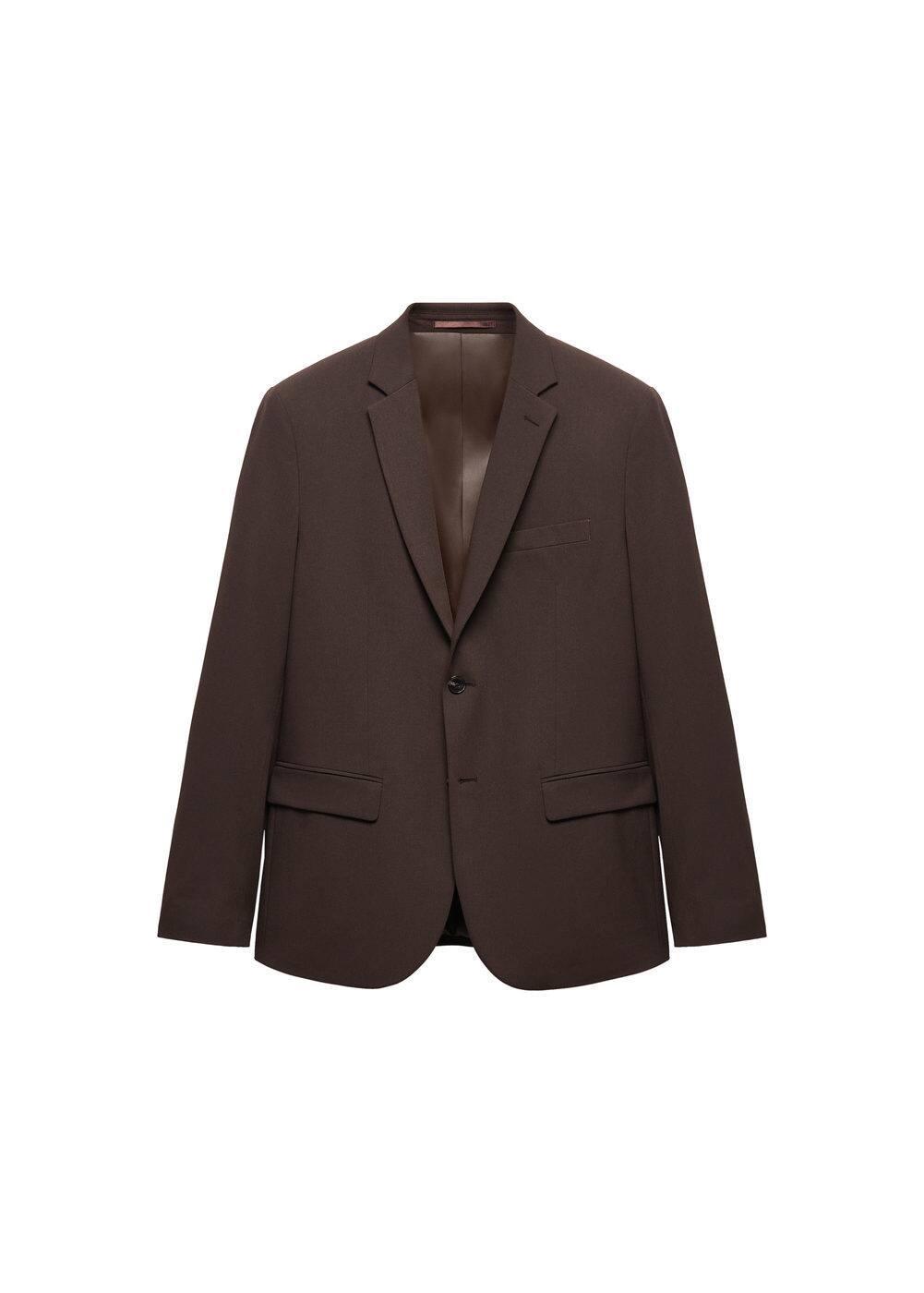 MANGO MAN - Super slim-fit suit blazer in stretch fabric brownMen Product Image