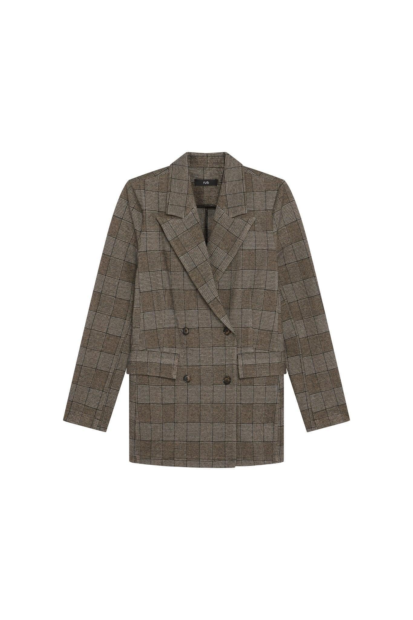 On the Clock Plaid Blazer Product Image