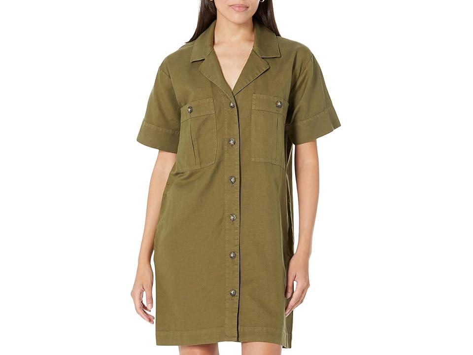 Faherty Palos Verdes Cotton & Linen Mini Shirtdress Product Image