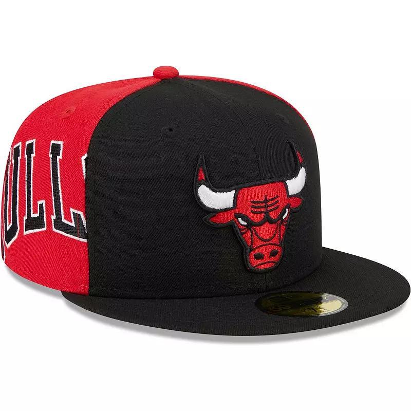 Mens New Era /Red Chicago Bulls Gameday Wordmark 59FIFTY Fitted Hat Product Image