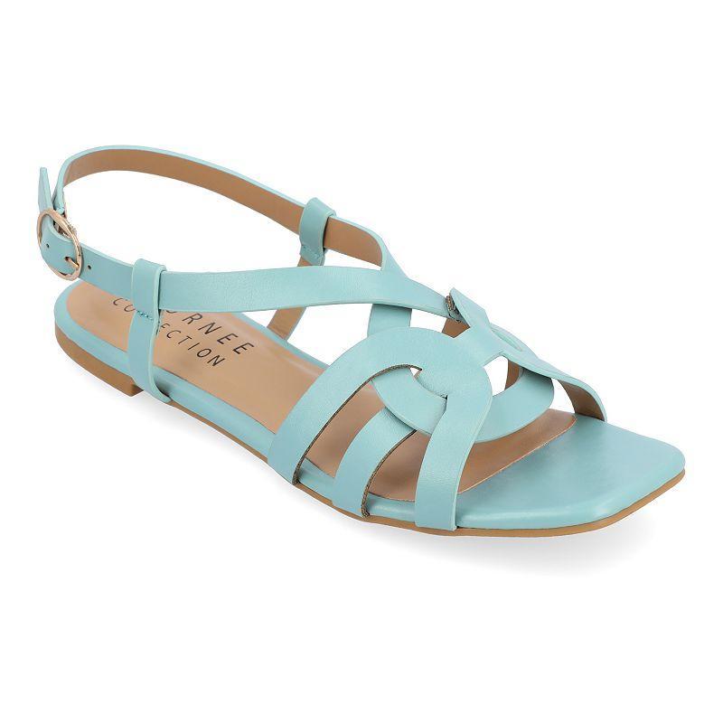 Journee Collection Alorra Womens Strappy Sandals Blue Product Image