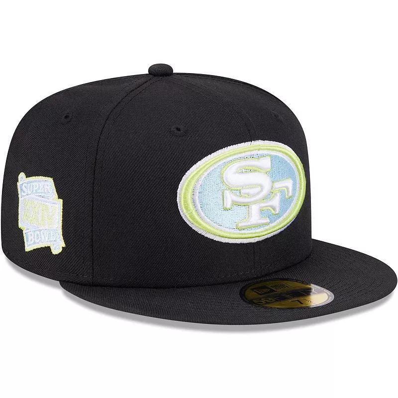 Mens New Era Black San Francisco 49ers Multi 59FIFTY Fitted Hat Product Image