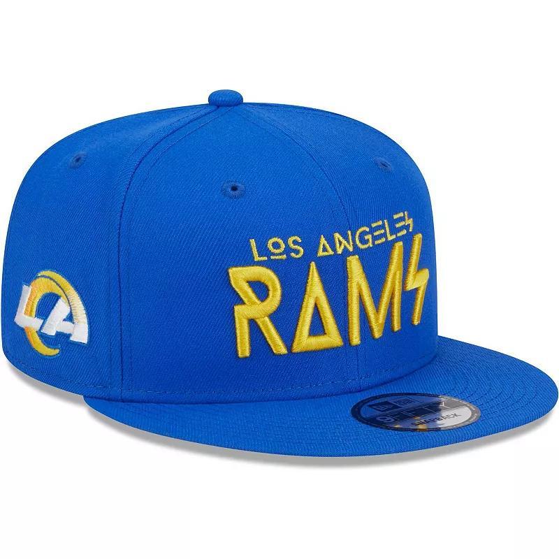 Mens New Era Royal Los Angeles Rams Word 9FIFTY Snapback Hat Product Image