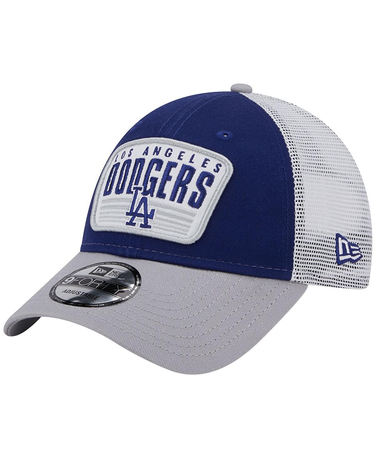 Mens New Era Royal Los Angeles Dodgers Two-Tone Patch 9FORTY Snapback Hat Product Image