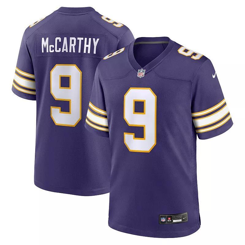 Mens Nike J.J. McCarthy Minnesota Vikings 2nd Alternate 2024 NFL Draft First Round Pick Player Game Jersey Product Image