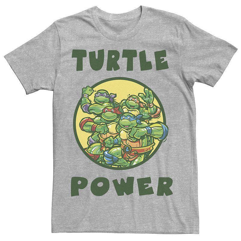 Mens Teenage Mutant Ninja Turtles Turtle Power Tee Athletic Grey Product Image