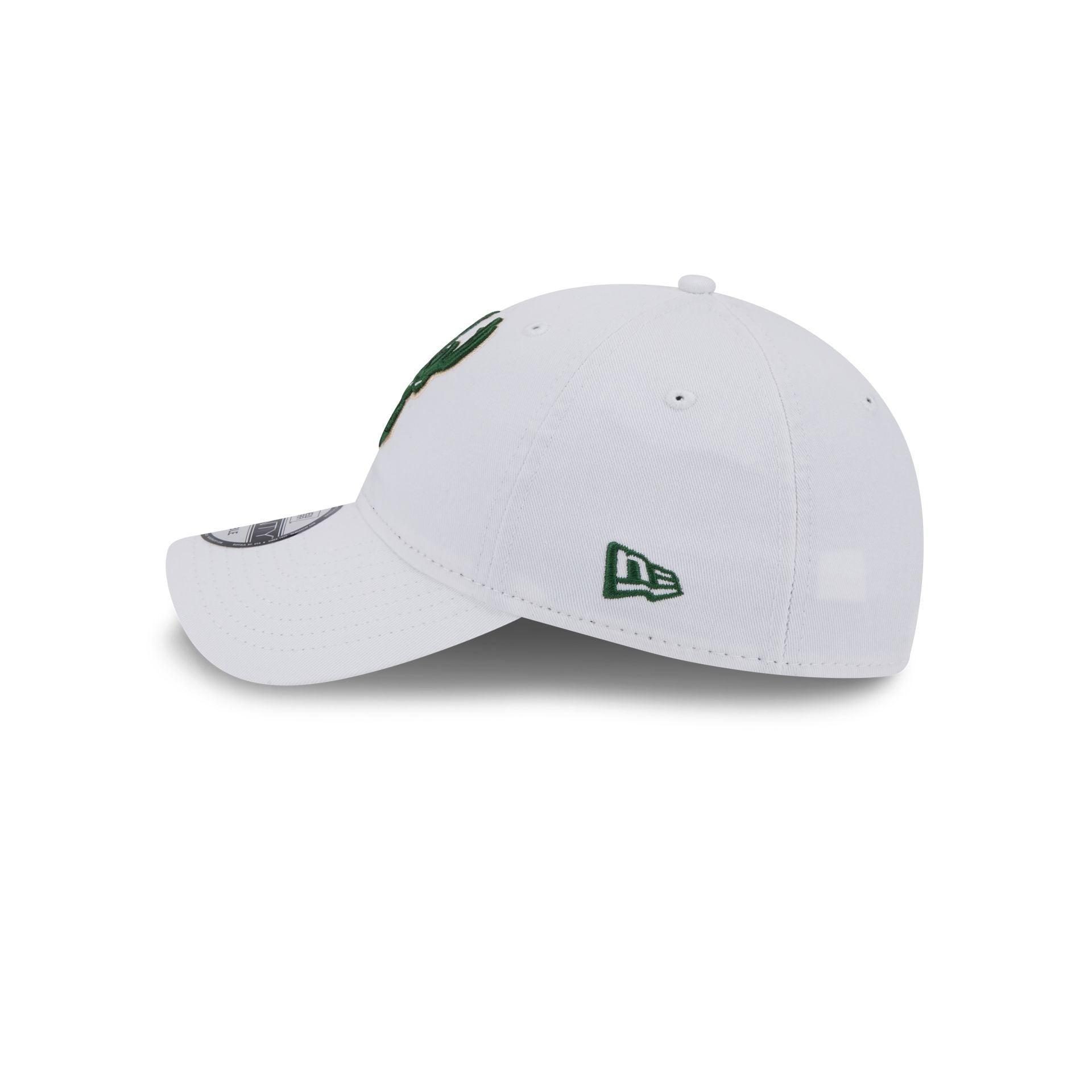 Milwaukee Bucks White 9TWENTY Adjustable Hat Male Product Image