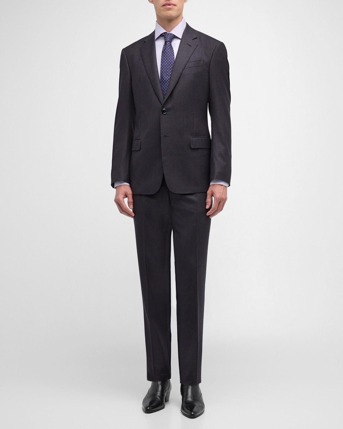 Mens Micro-Textured Wool Suit Product Image