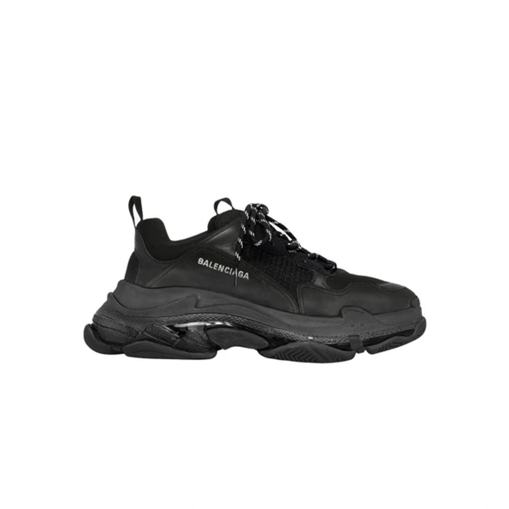 BALENCIAGA Mens Triple S Faded Sneakers In Black Product Image