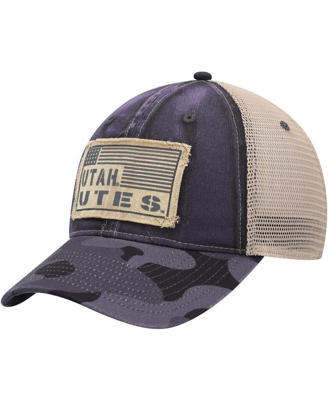 Mens Colosseum Charcoal Utah Utes Oht Military-Inspired Appreciation United Trucker Snapback Hat Product Image