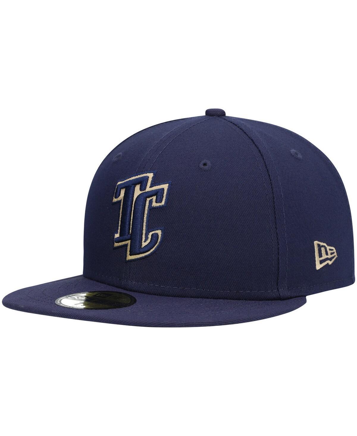 Mens New Era Navy Tri-City Dust Devils Authentic Collection Team Home 59FIFTY Fitted Hat Product Image