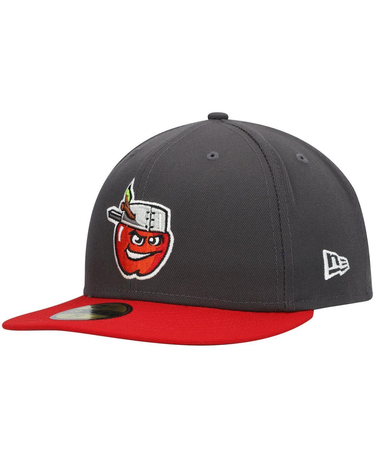 Mens New Era Gray Fort Wayne TinCaps Authentic Collection Road 59FIFTY Fitted Hat Product Image