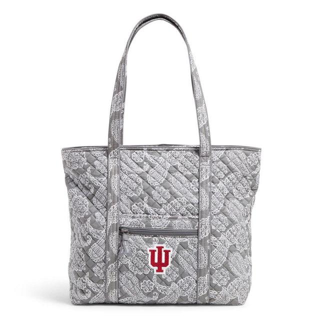 Vera Bradley Collegiate Tote Bag Women in Gray/White Bandana with Michigan State University Logo Product Image