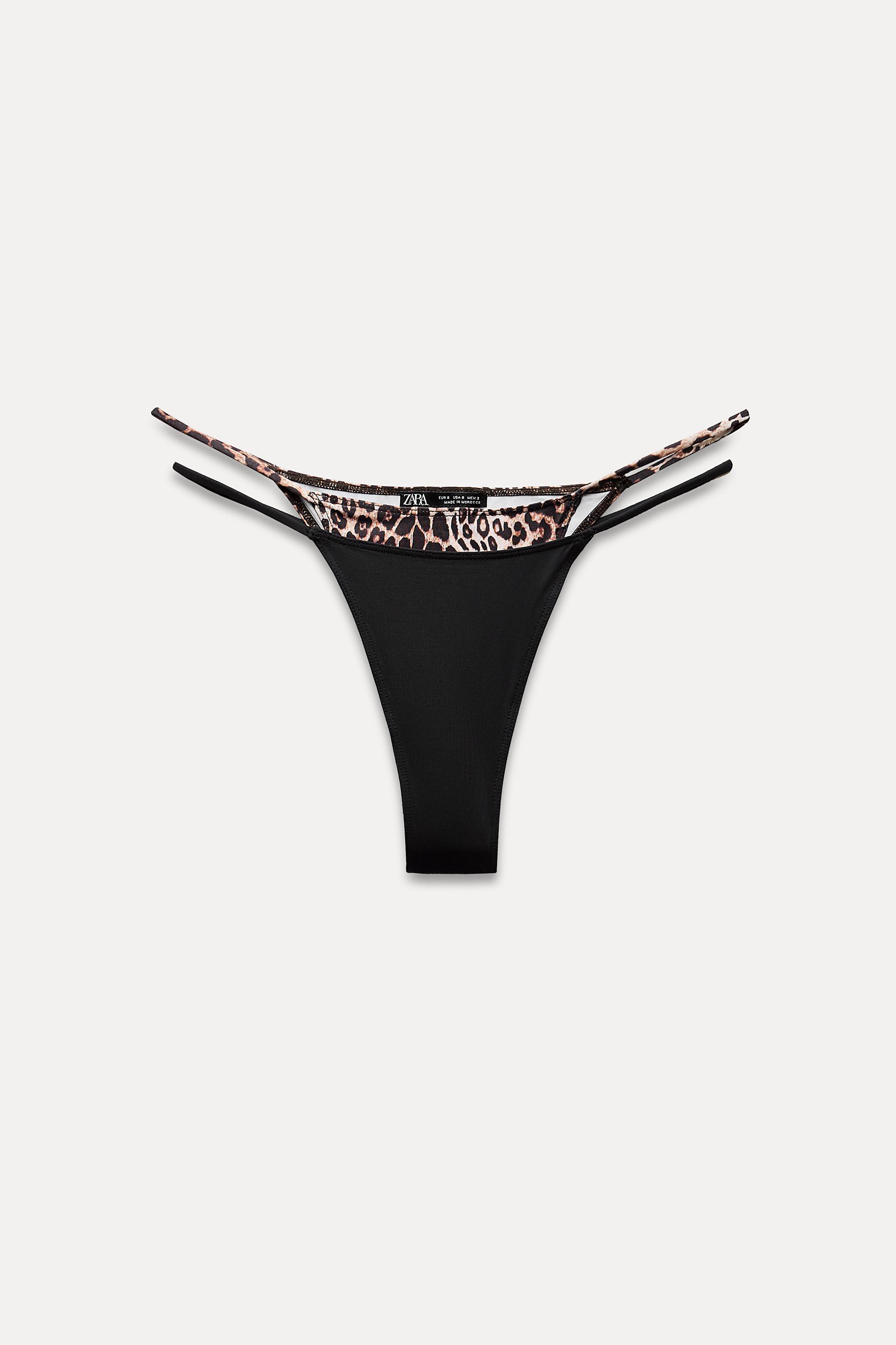 ANIMAL PRINT DOUBLE BIKINI TOP Product Image