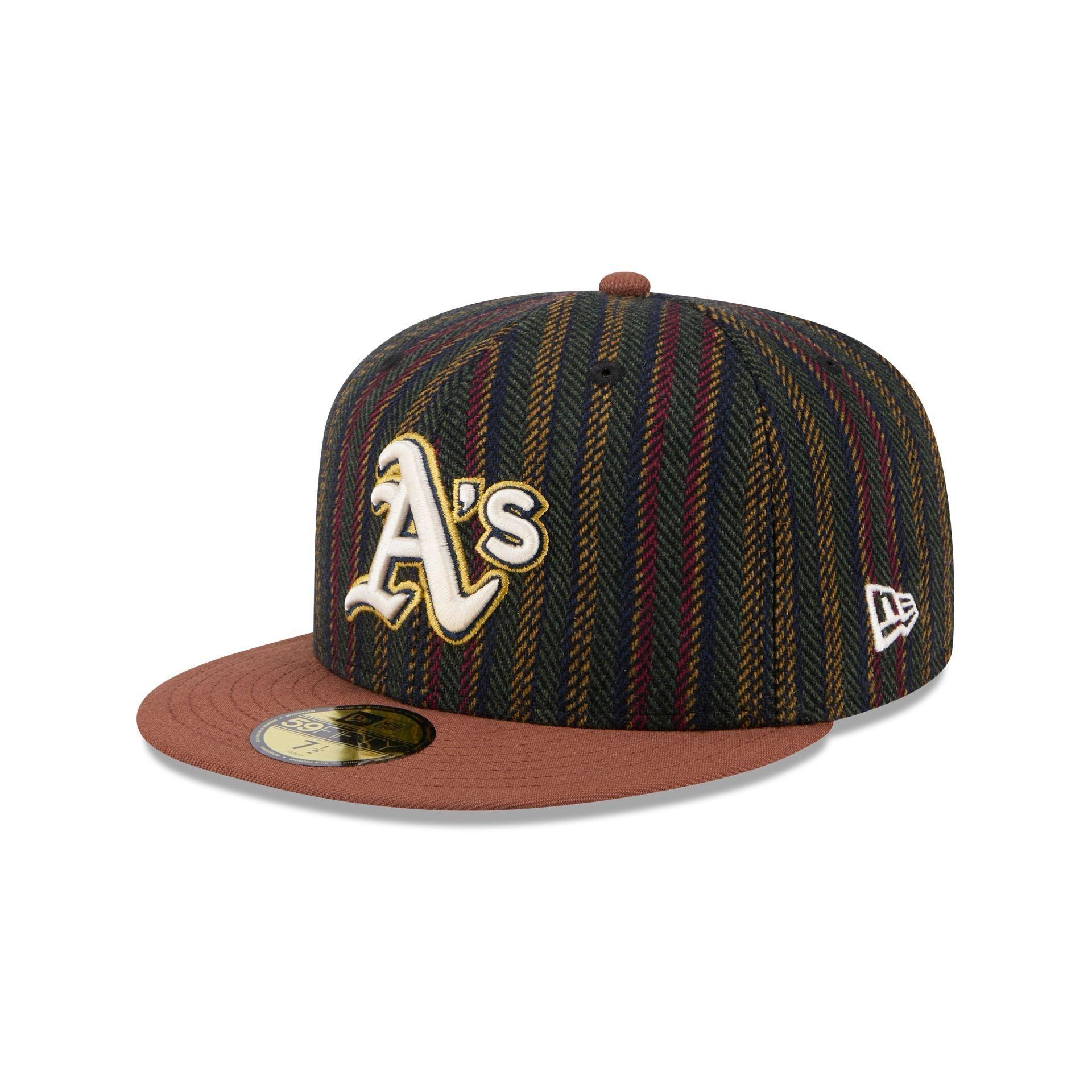 Oakland Athletics Vintage Herringbone 59FIFTY Fitted Hat Male Product Image