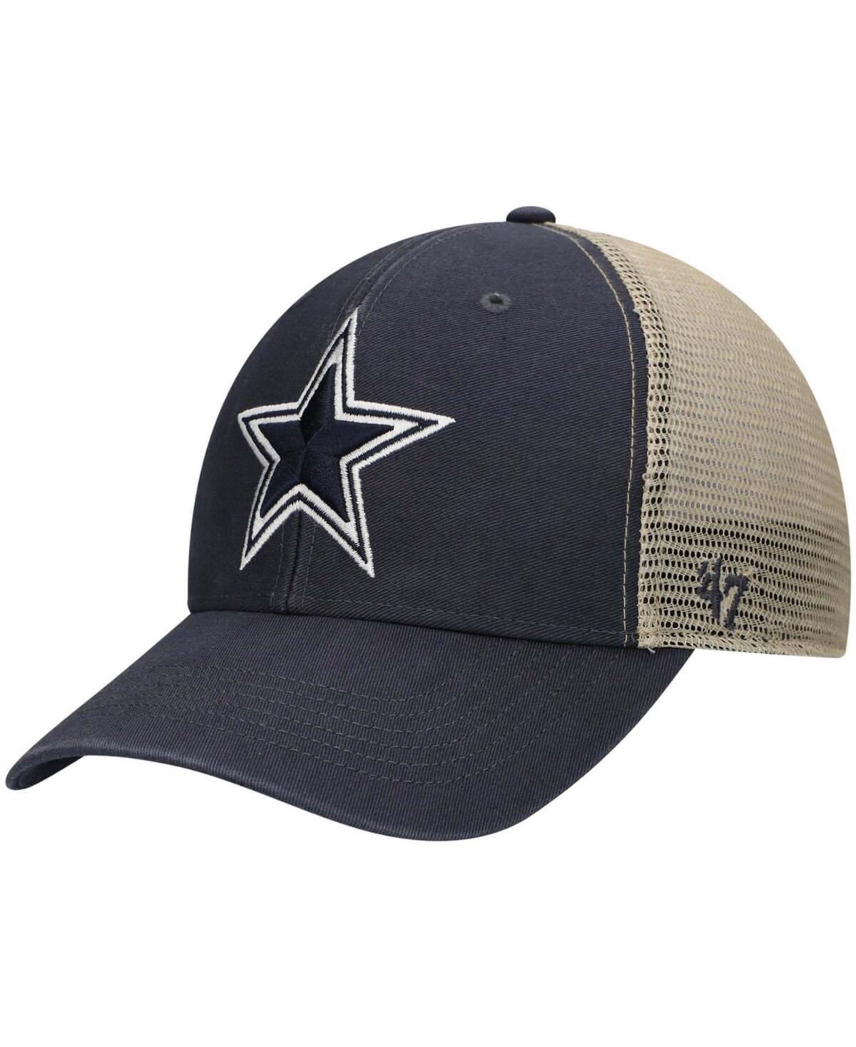 Mens Navy Dallas Cowboys Flagship Mvp Trucker Snapback Hat Product Image