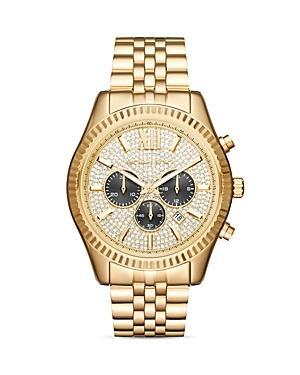 Oversized Pavé Logo -Tone Watch Product Image