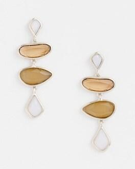 No Droop™ Stone Drop Earrings Product Image