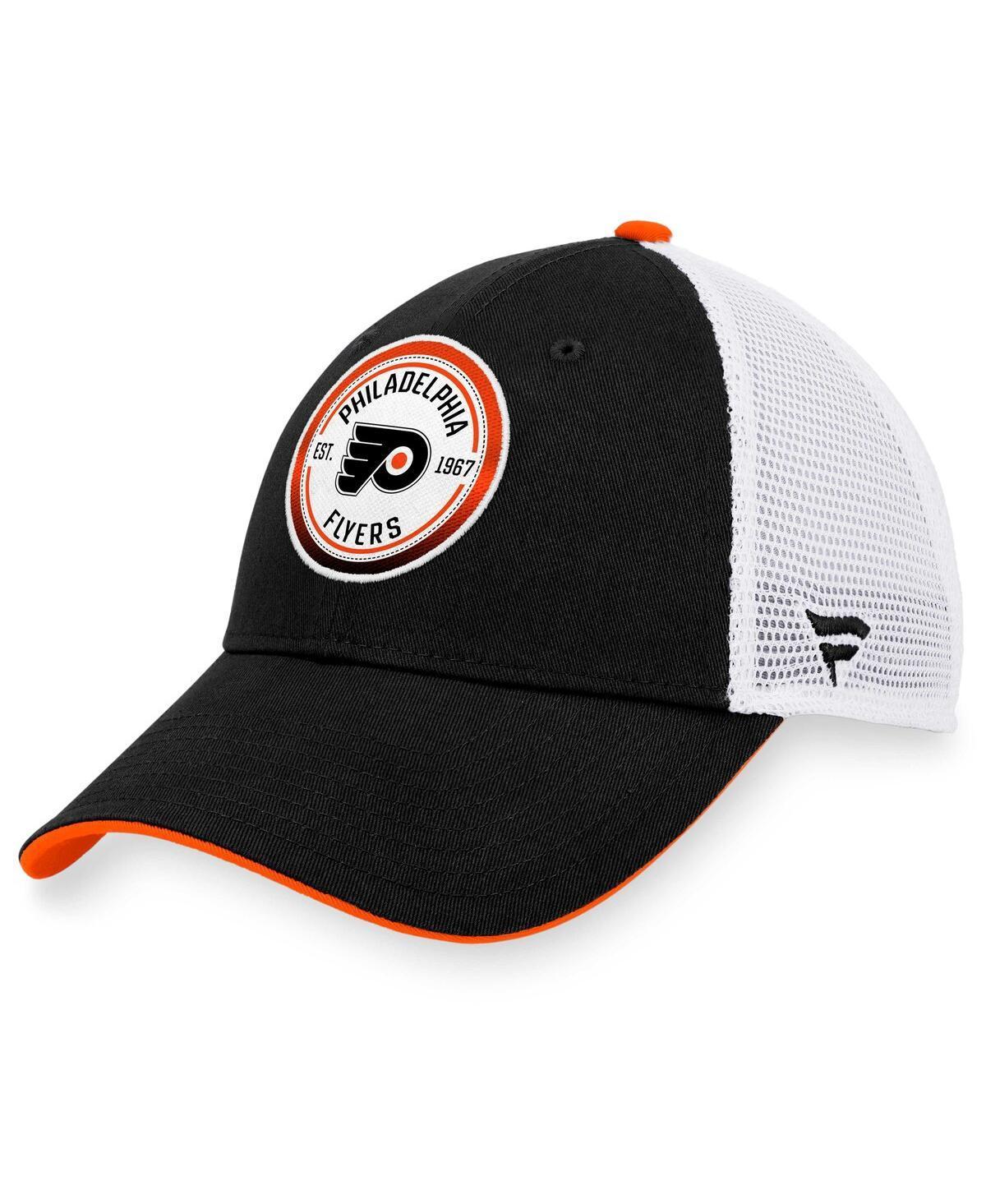 Mens Fanatics Black Philadelphia Flyers Iconic Gradient Trucker Snapback Hat - Black Product Image