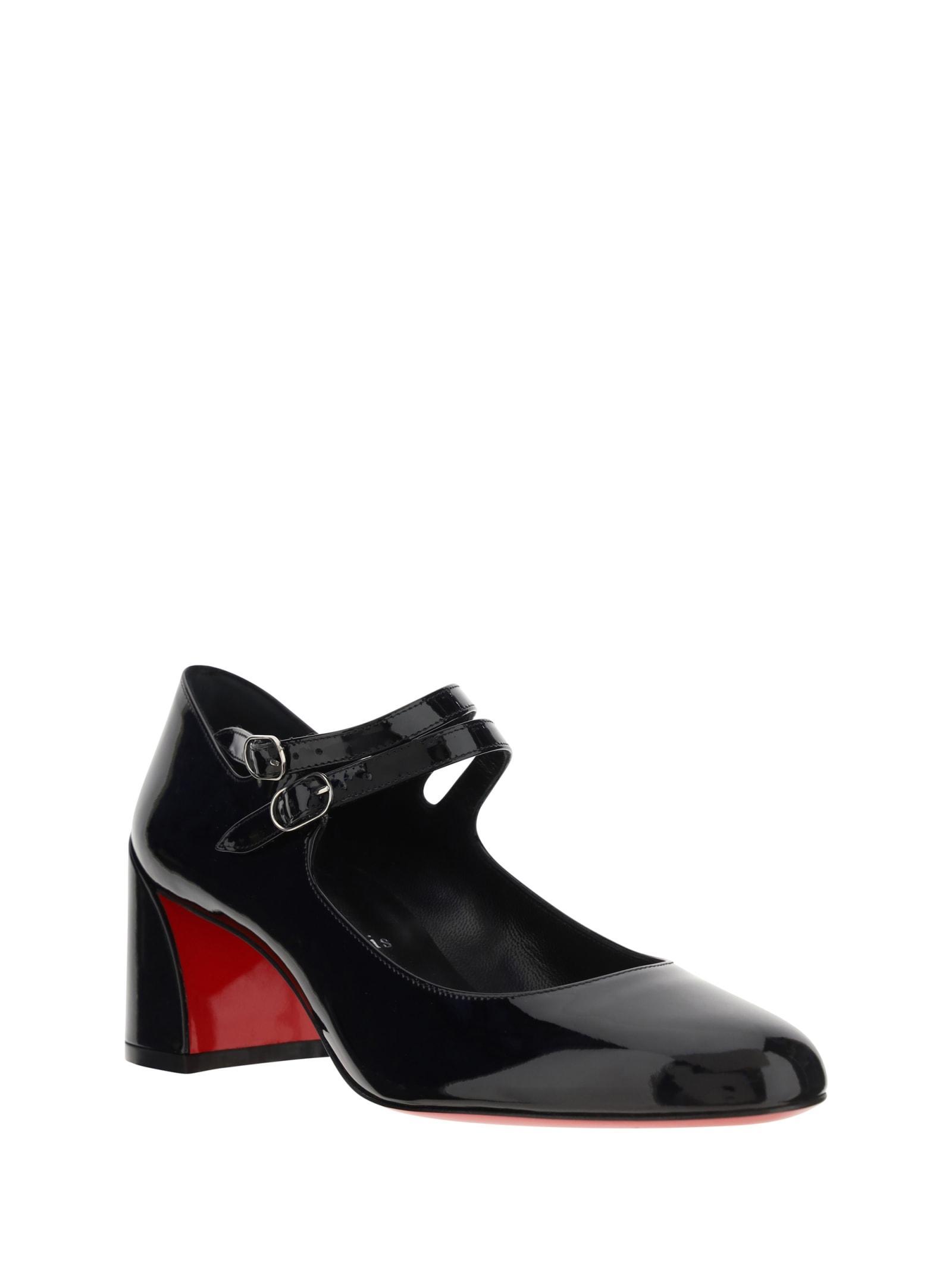 Miss Jane 55 Patent-leather Mary Jane Pumps In Black Product Image