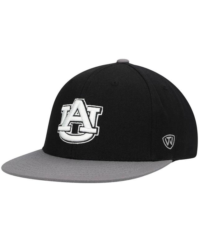 Mens Top of the World Black Auburn Tigers Team Color Two-Tone Fitted Hat - Black Product Image