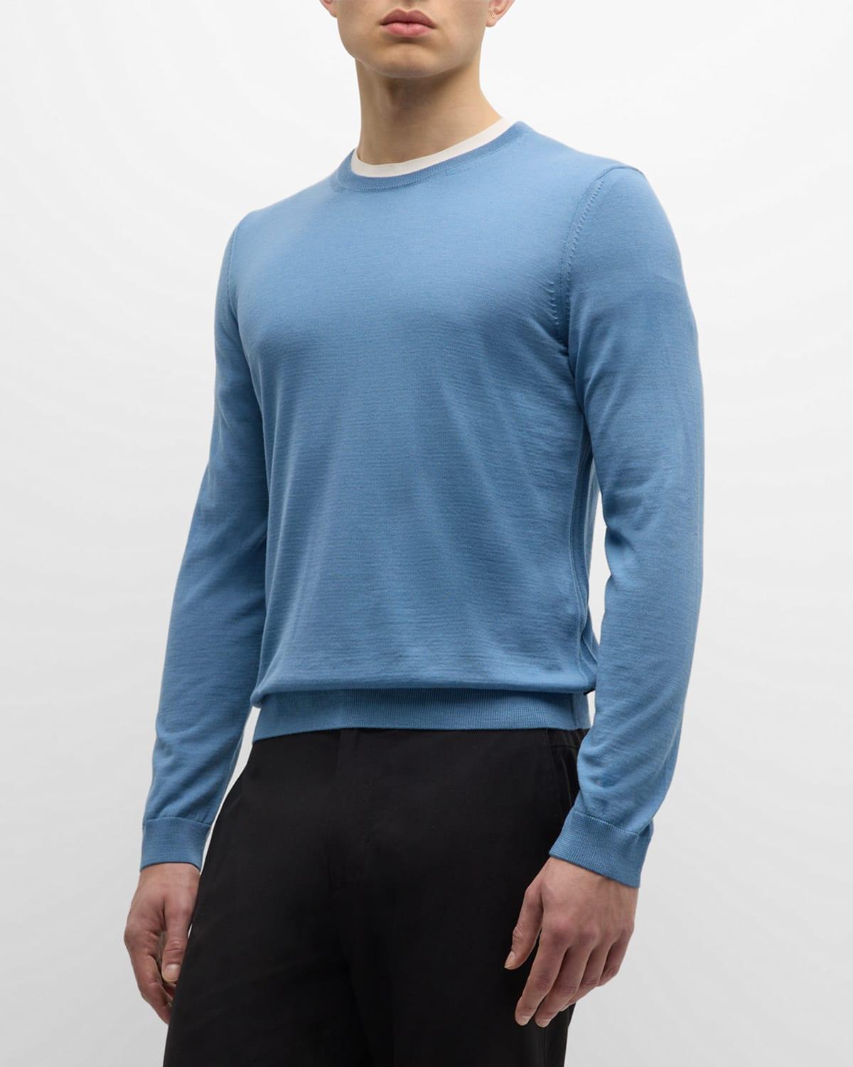 BOSS Leno Virgin Wool Crewneck Sweater Product Image