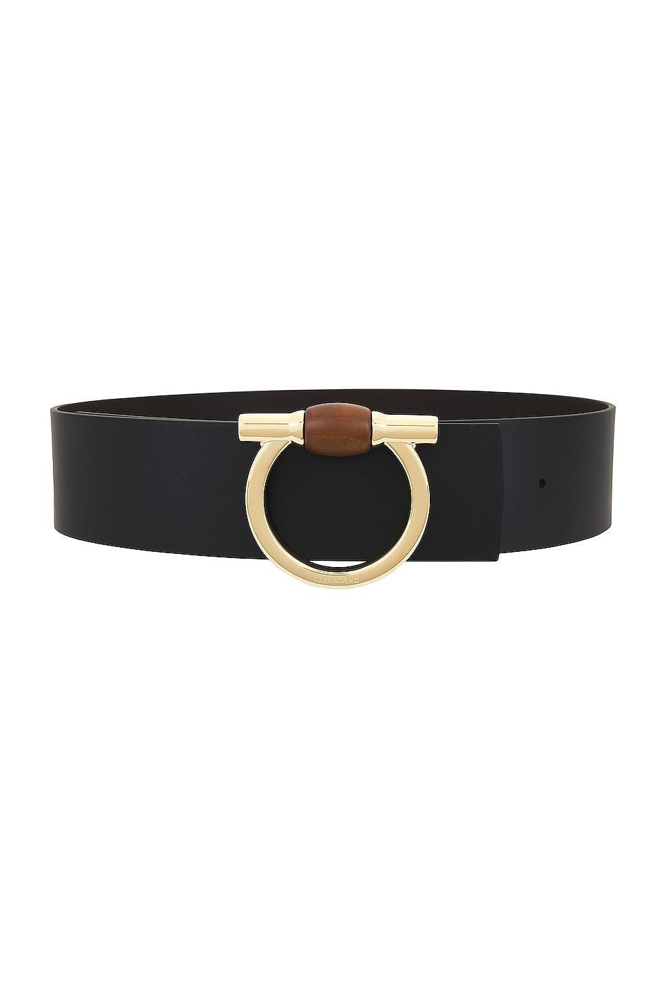 Ferragamo Gancio Wood Black. (also in 75). Product Image