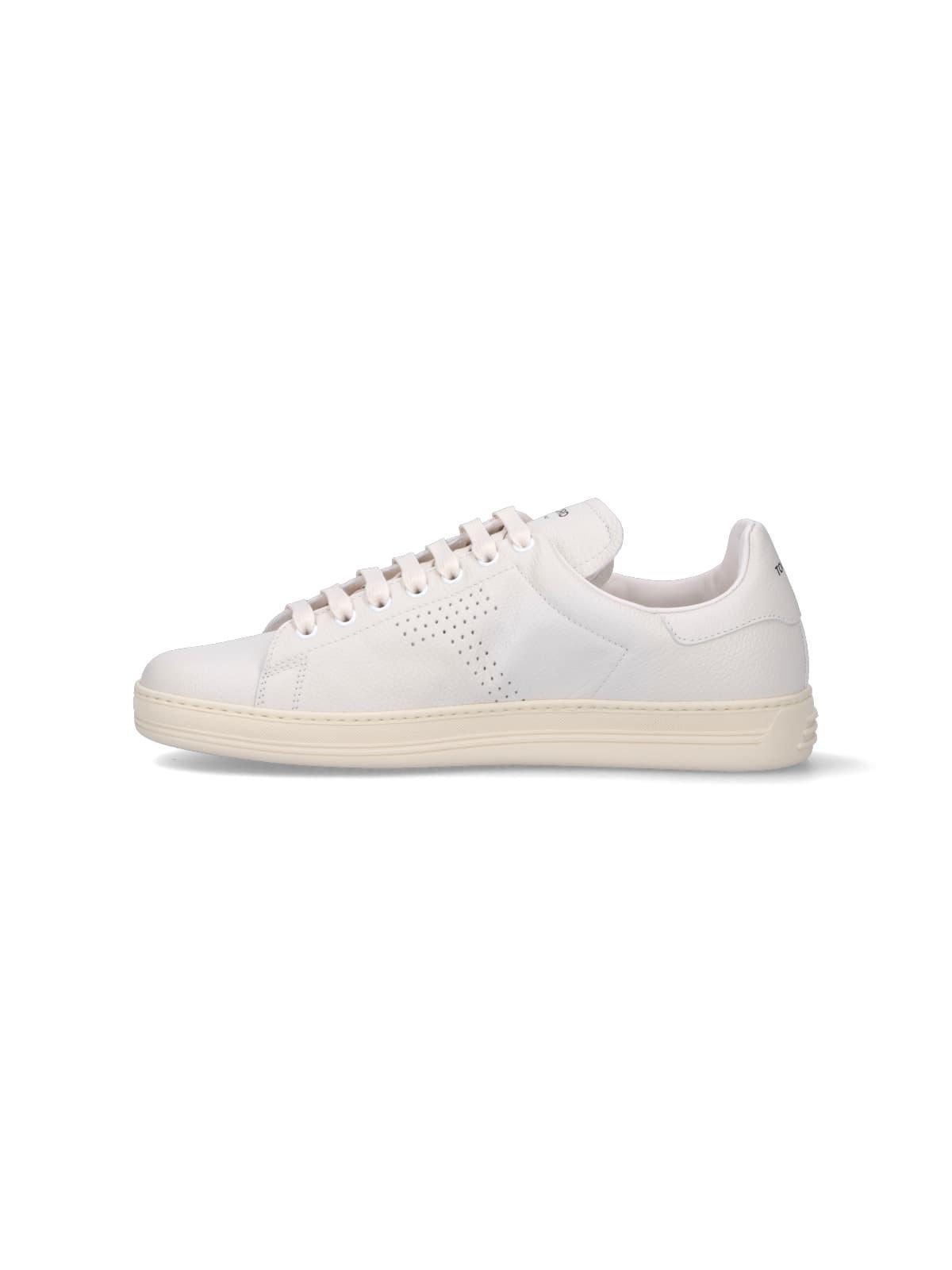 10mm Warwick Leather Low Top Sneakers In White Product Image