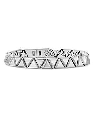 David Yurman Mens Faceted Link Triangle Bracelet in Sterling Silver, 7.5mm Product Image