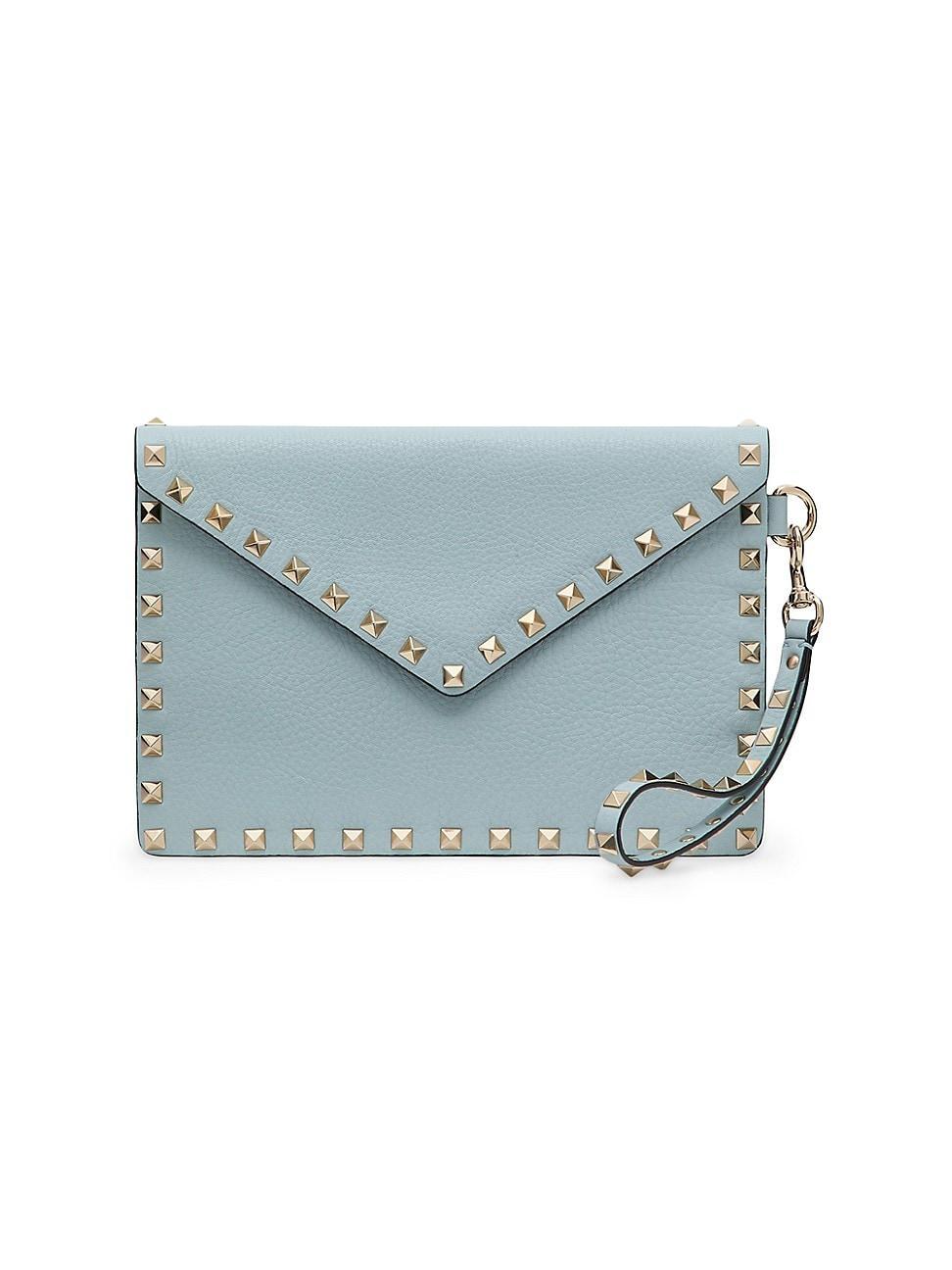 Womens Rockstud Grainy Calfskin Pouch Product Image