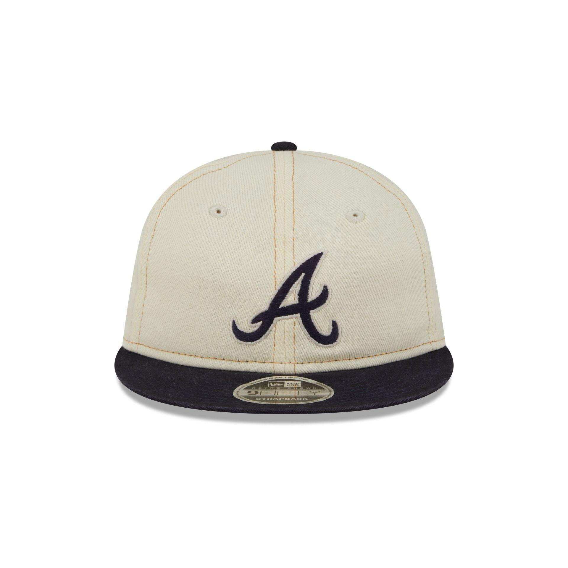 Atlanta Braves Chrome Denim Retro Crown 9FIFTY Adjustable Hat Male Product Image