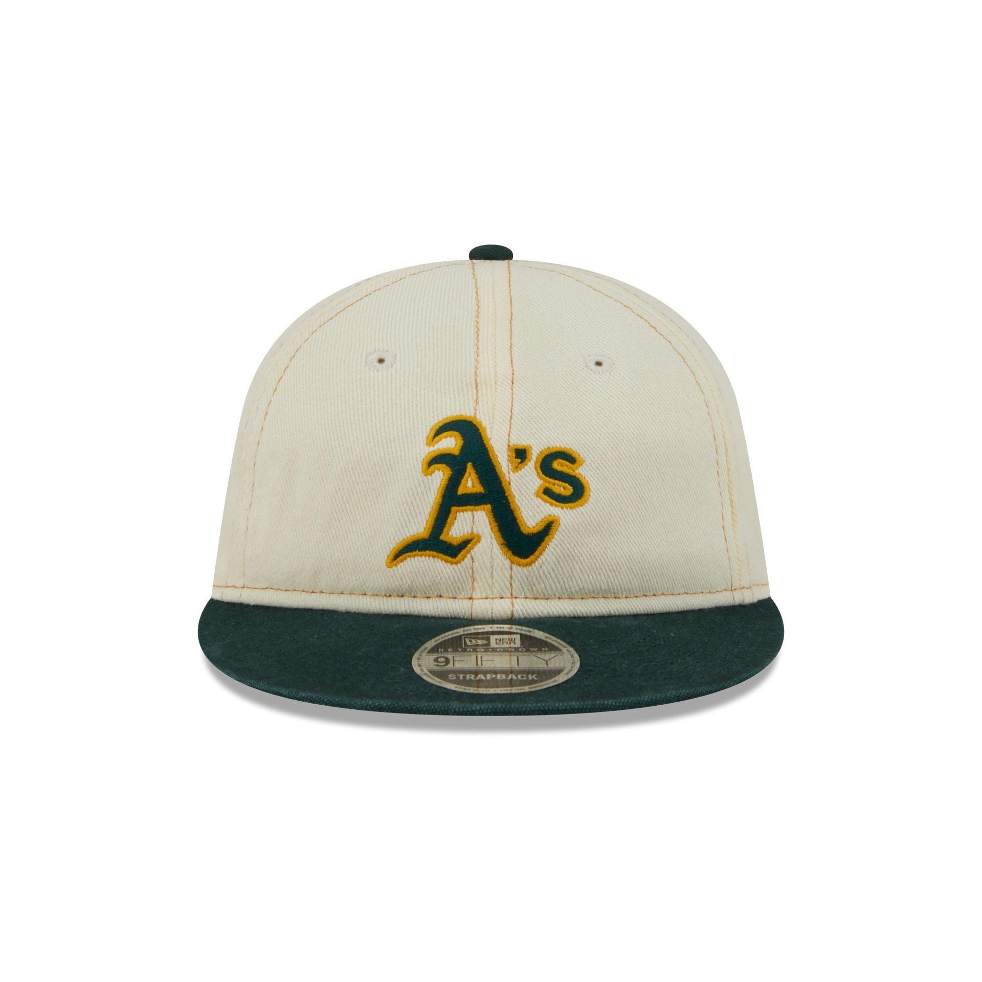 Oakland Athletics Chrome Denim Retro Crown 9FIFTY Adjustable Hat Male Product Image