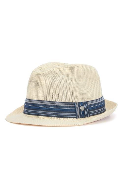 BARBOUR Belford Trilby Summer Fedora Hat In Lt Beige Product Image